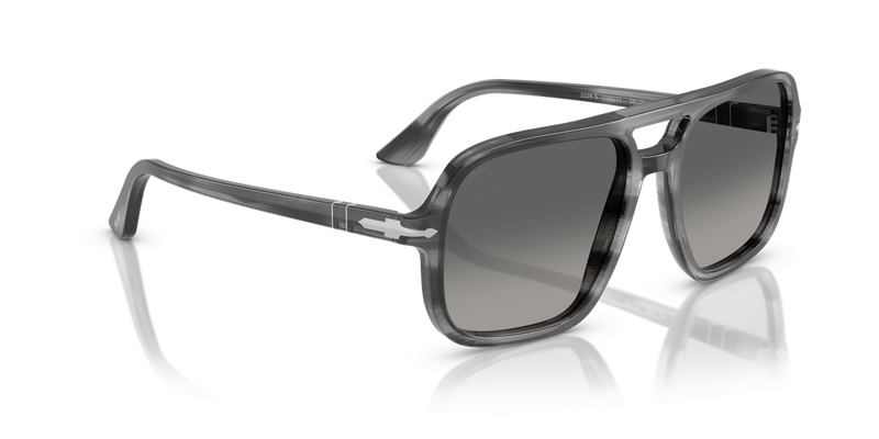 Persol PO3328S in Striped Grey / Grey Gradient Dark (119271) - Alternate View