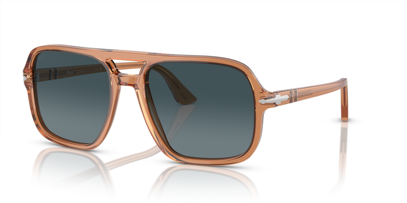 Persol PO3328S in Transparent Brown / Light Blue Gradient Dark Blue Polar (1213S3) - Alternate View