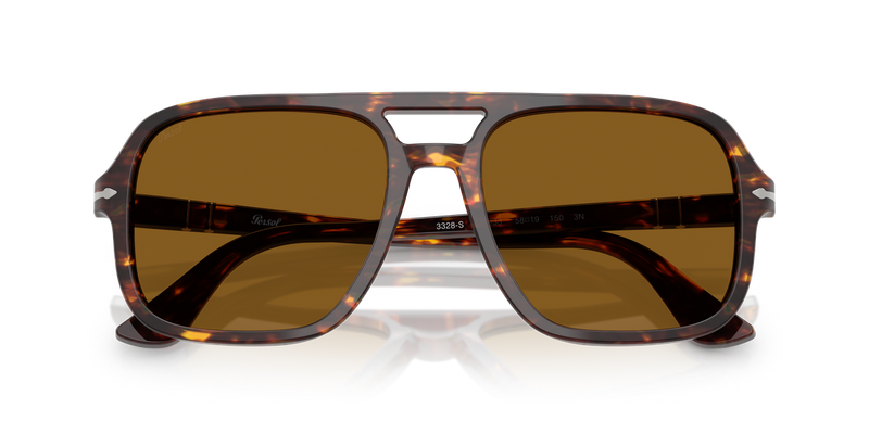 Persol PO3328S in Brown/Bright Yellow / Brown (121533) - Alternate View