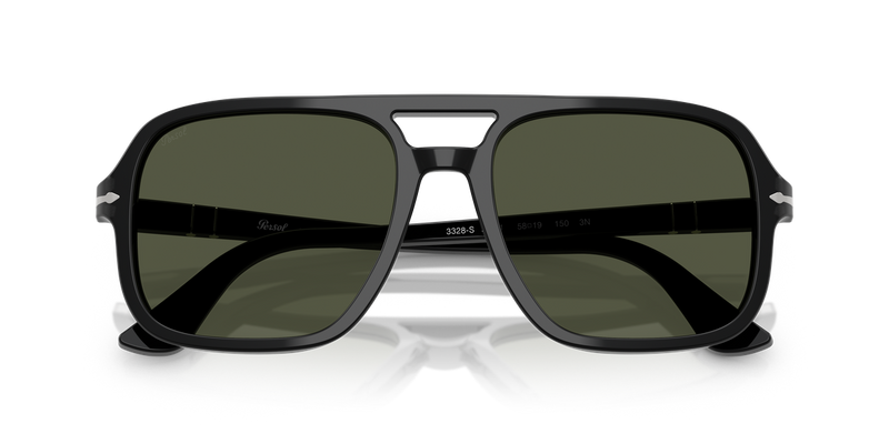 Persol PO3328S in Black / Green (95/31) - Side View