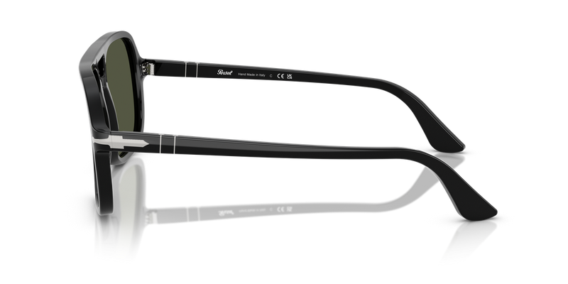 Persol PO3328S in Black / Green (95/31) - Back View