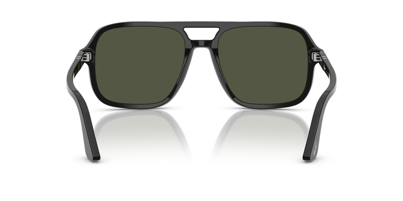Persol PO3328S in Black / Green (95/31) - Temple Detail