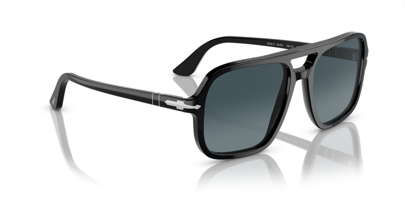 Persol PO3328S in Black / Light Blue Gradient Dark Blue (95/S3) - Alternate View