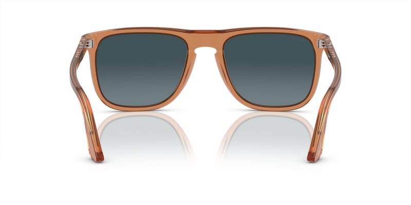 Persol PO3336S in Transparent Brown / Light Blue Gradient Dark Blue Polar (1213S3) - Temple Detail
