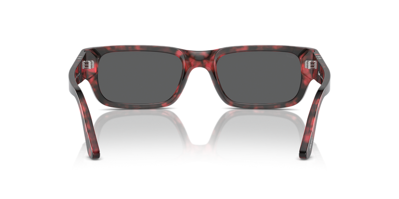 Persol ADRIEN in Red Havana / Dark Grey (1212B1) - Alternate View