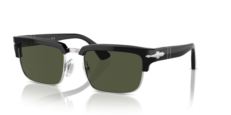 Persol PO3354S in Black/Silver / Green (95/31) - Alternate View