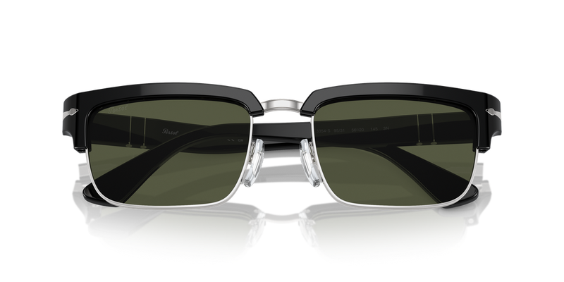 Persol PO3354S in Black/Silver / Green (95/31) - Alternate View