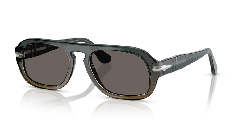Persol PO3369S in Grey Striped Green - Front View