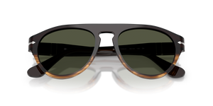 Brown Striped Amber / Green (102631)