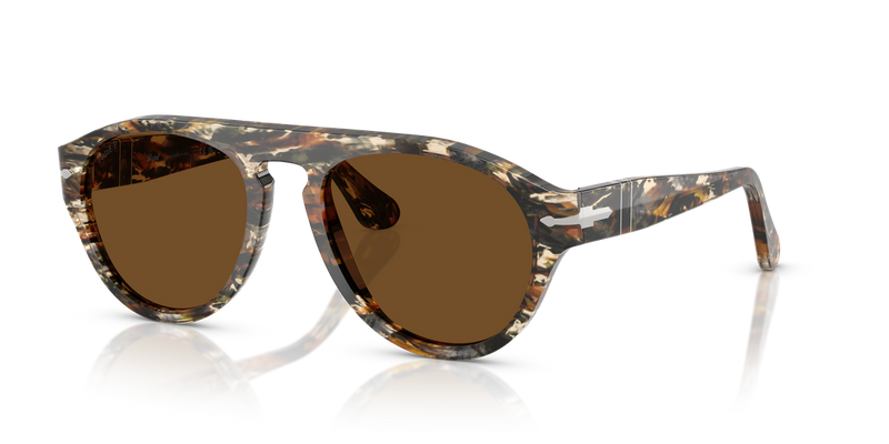 Persol PO3370S in Amber Brown/Pirate Black - Alternate View