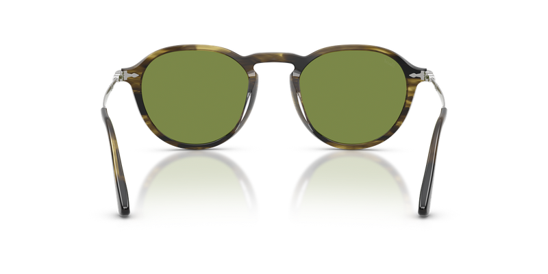 Persol PO3383S in Striped Black & Olive Green / Green (12374E) - Alternate View