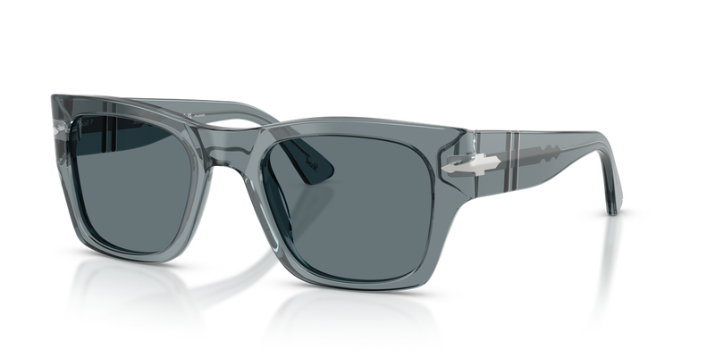 Persol PO3384S in Transparent Ocean / Dark Blue Polarized (12273R) - Front View