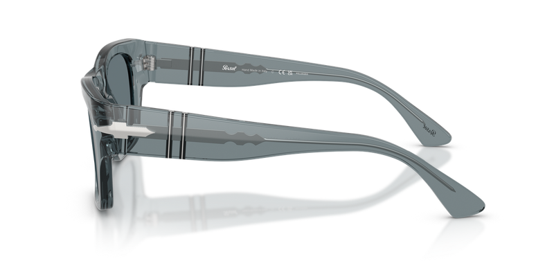 Persol PO3384S in Transparent Ocean / Dark Blue Polarized (12273R) - Back View