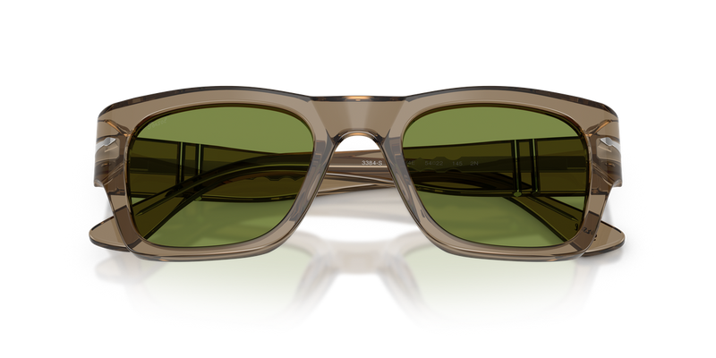 Persol PO3384S in Transparent Bown / Green (12284E) - Alternate View