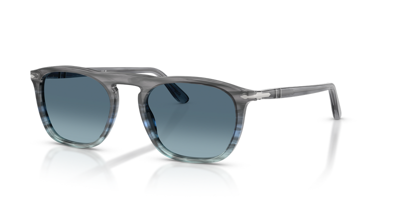 Persol GAE in Striped Grey Gradient Blue / Azure Gradient Blue (1205Q8) - Alternate View