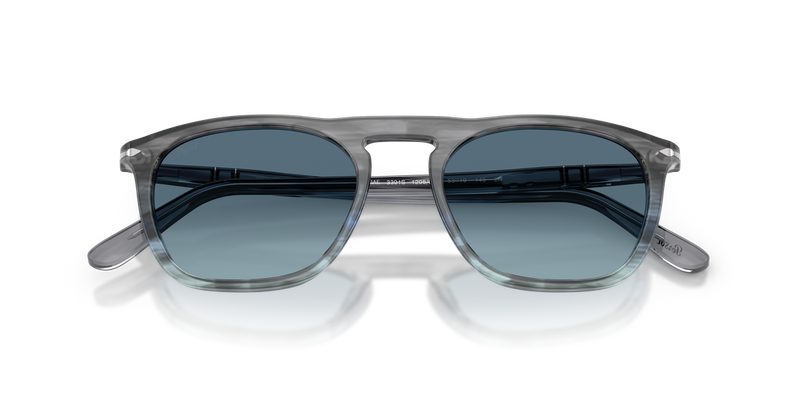 Persol GAE in Striped Grey Gradient Blue / Azure Gradient Blue (1205Q8) - Alternate View