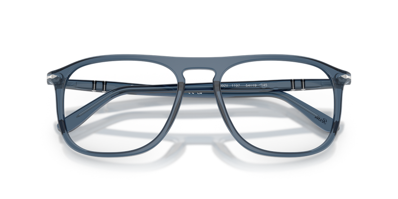 Persol PO3392V in Transparent Denim Blue / Clear (1197) - Side View