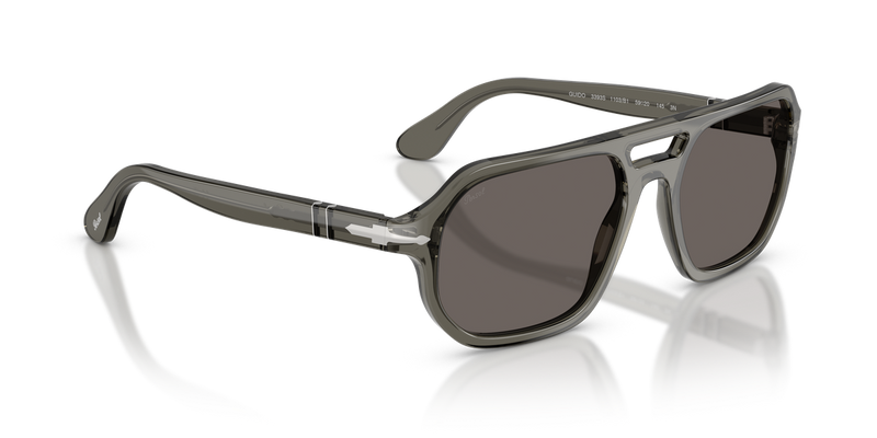 Persol GUIDO in Transparent Grey / Dark Grey (1103B1) - Alternate View