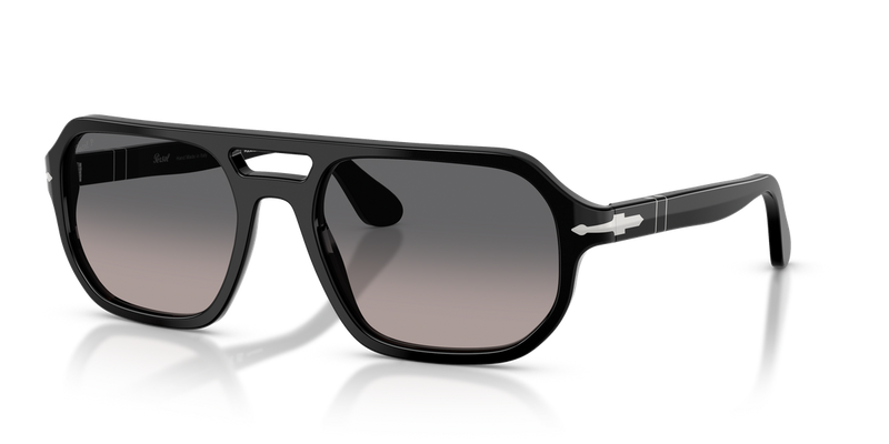 Persol GUIDO in Black / Gradient Grey Polarized (95/M3) - Alternate View