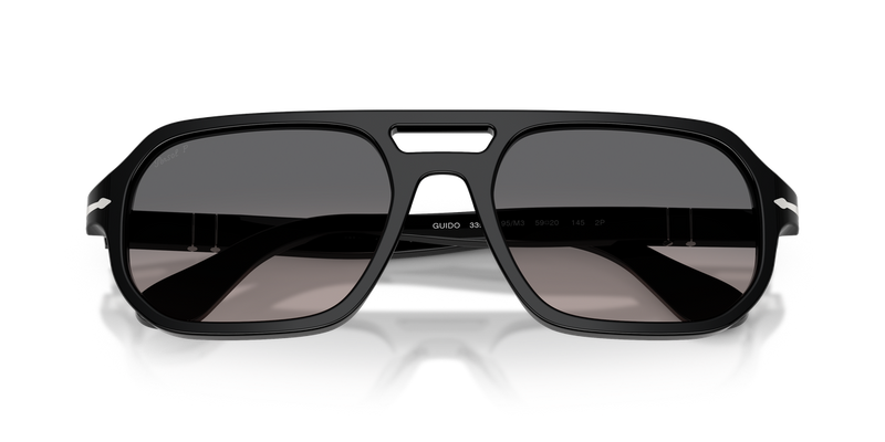 Persol GUIDO in Black / Gradient Grey Polarized (95/M3) - Alternate View
