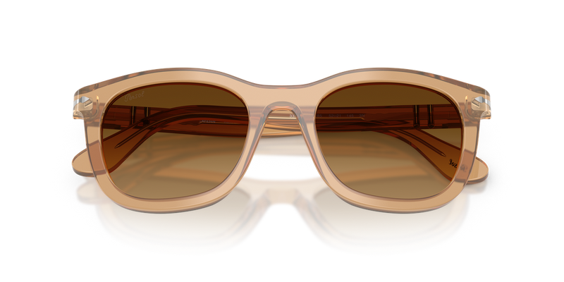 Persol PO3395S in Opal Beige / Light Brown Gradient Dark Brow (116985) - Side View