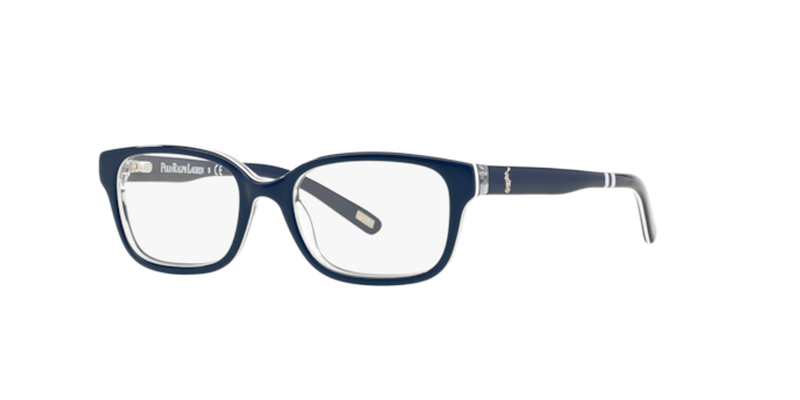 Polo Prep 0PP8520 in Navy Blue On White/Crystal - Front View