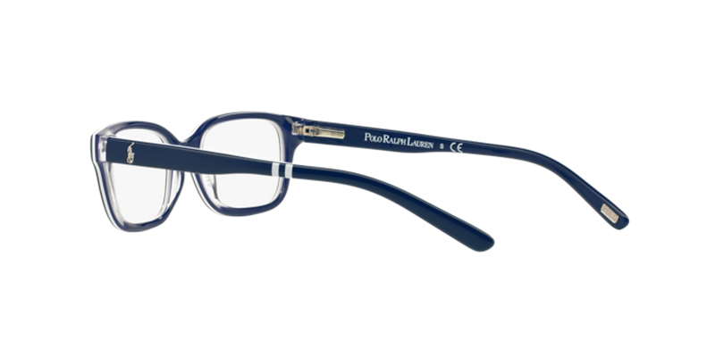 Polo Prep 0PP8520 in Navy Blue On White/Crystal - Side View