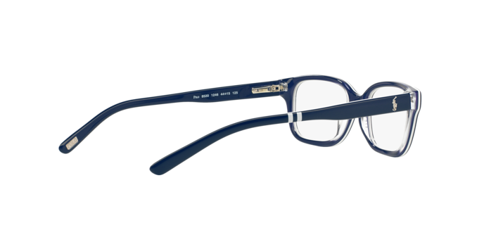 Polo Prep 0PP8520 in Navy Blue On White/Crystal - Temple Detail