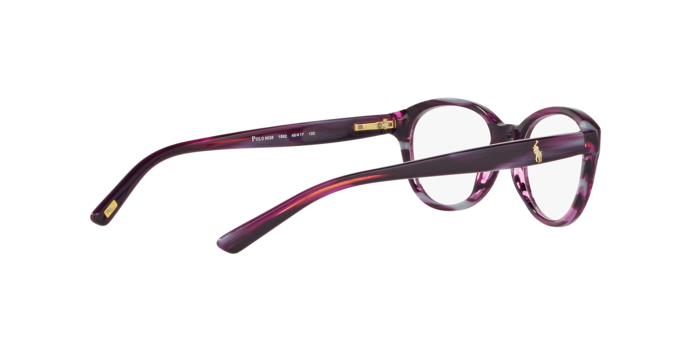 Polo Prep 0PP8526 in Shiny Purple Horn - Temple Detail