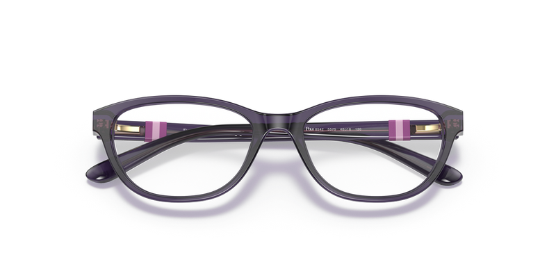 Polo Prep 0PP8542 in Shiny Transparent Purple - Side View