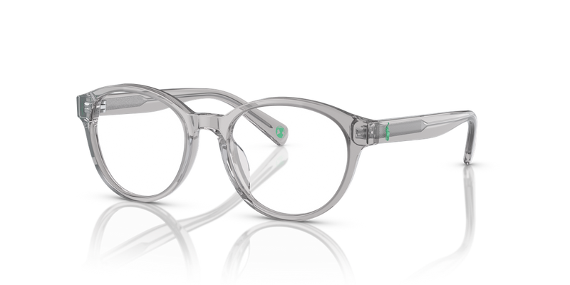 Polo Prep 0PP8546U in Shiny Transparent Grey - Front View
