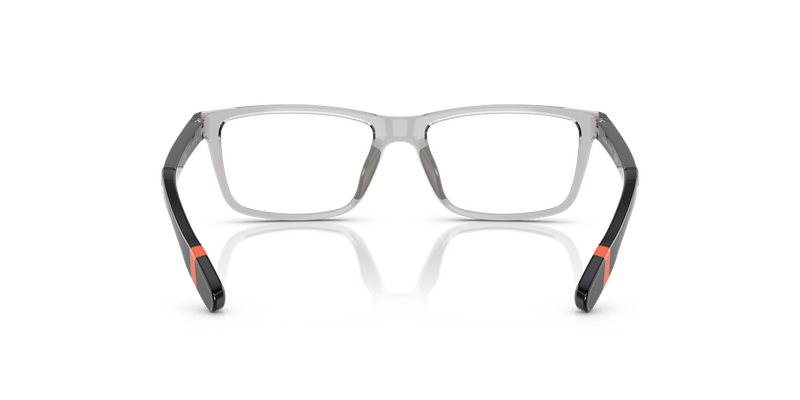 Polo Prep 0PP8547U in Shiny Transparent Light Grey - Temple Detail