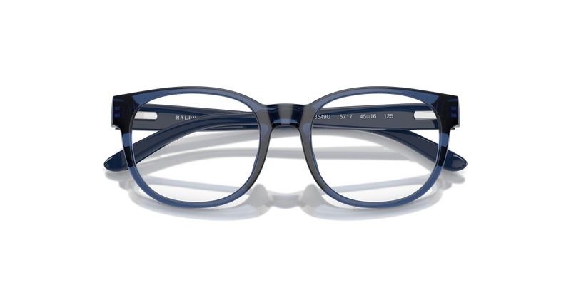 Polo Prep 0PP8549U in Shiny Transparent Dark Blue - Side View