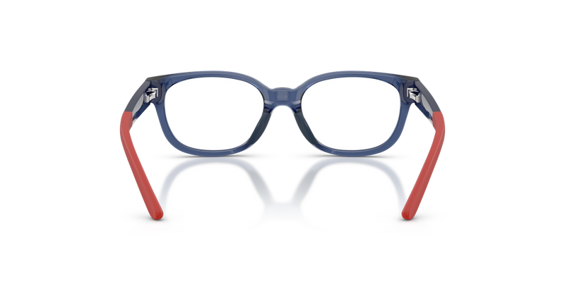 Polo Prep 0PP8551U in Shiny Transparent Navy Blue - Temple Detail