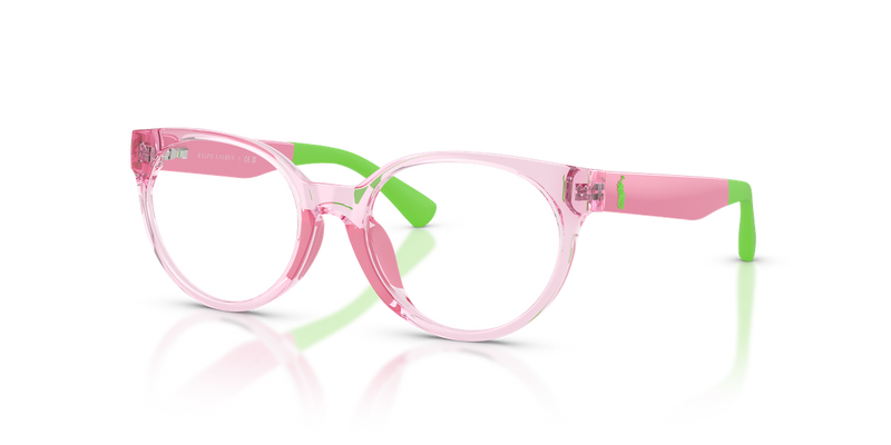 Polo Prep 0PP8554U in Shiny Transparent Pink - Alternate View