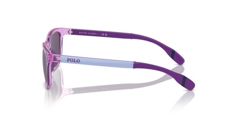 Polo Prep 0PP9507U in Shiny Transparent Lilac - Back View