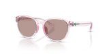 Shiny Transparent Pink / Light Purple Brown (61937N)