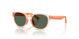 Shiny Transparent Pink / Dark Green (636671)