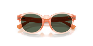 Shiny Transparent Pink / Dark Green (636671)