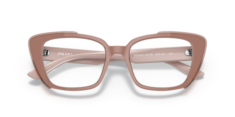 Prada PR 01YV in Pink Alabaster / Demo Lens (07V1O1) - Side View
