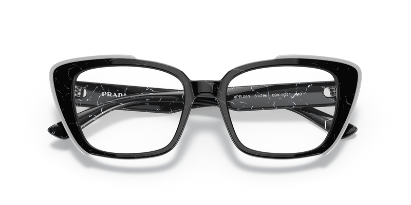 Prada PR 01YV in Havana Black/White / Demo Lens (09V1O1) - Alternate View