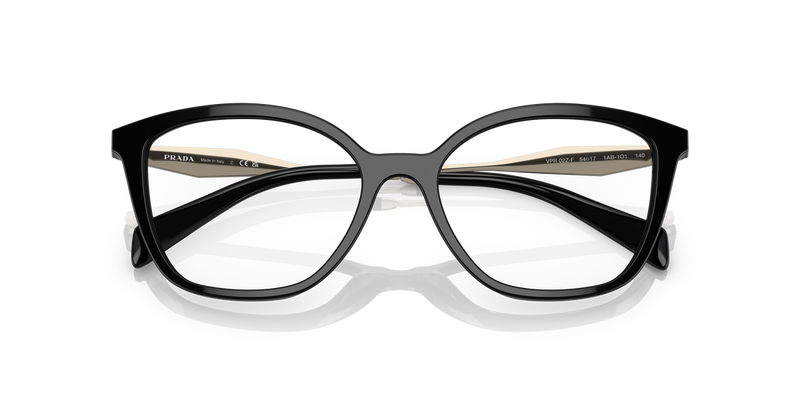 Prada PR 02ZVF in Black / Demo Lens (1AB1O1) - Side View