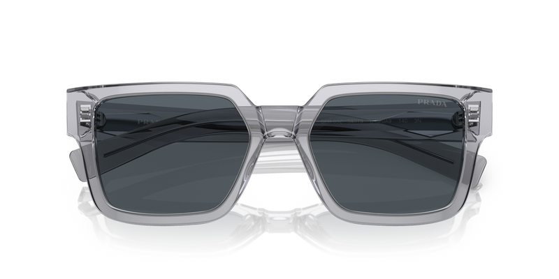Prada PR 03ZS in Transparent Grey / Blue (U430A9) - Side View