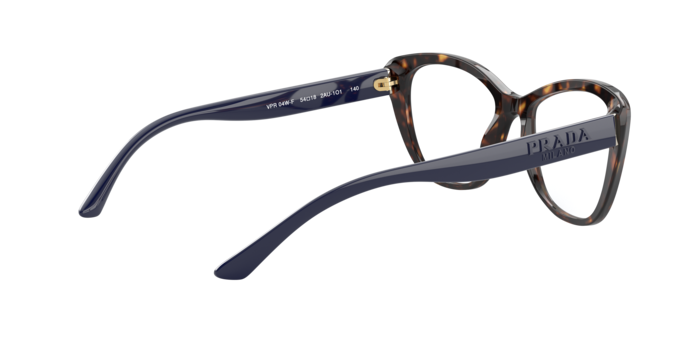 Prada PR 04WVF in Havana / Demo Lens (2AU1O1) - Temple Detail