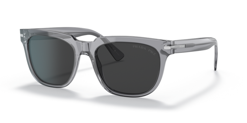 Prada PR 04YS in Transparent Grey / Polarized Black (08U08G) - Front View