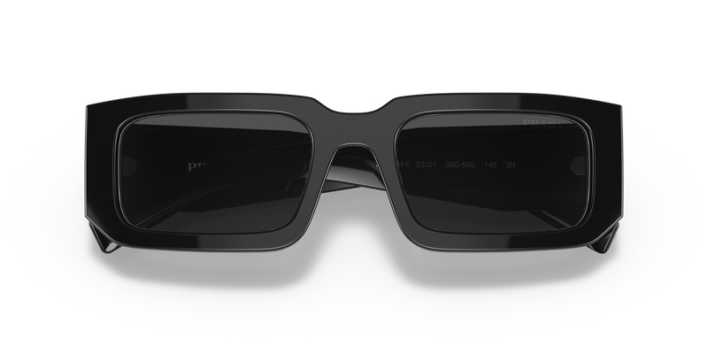 Prada PR 06YSF in Black/White / Dark Grey (09Q5S0) - Side View