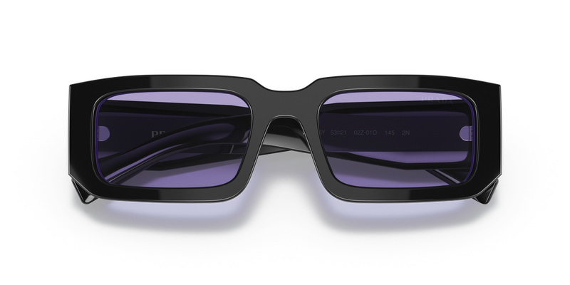 Prada PR 06YS in Black/Blue / Violet (02Z01O) - Side View