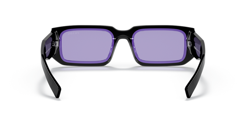 Prada PR 06YS in Black/Blue / Violet (02Z01O) - Temple Detail