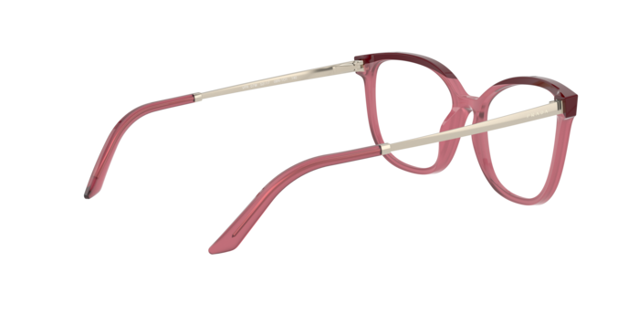 Prada PR 07WV in Bordeaux/Opal Cherry / Demo Lens (08N1O1) - Temple Detail