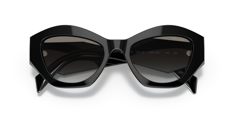 Prada PR 07YS in Black / Grey Gradient (1AB0A7) - Side View